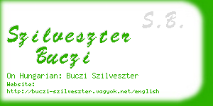 szilveszter buczi business card